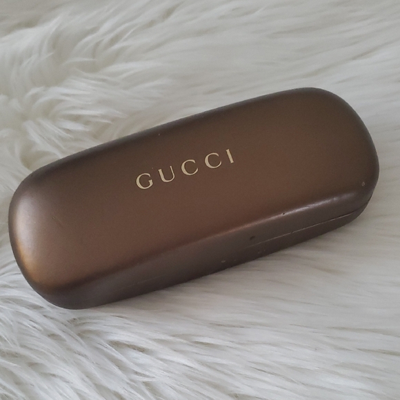 Gucci Accessories - Gucci Brown Bronze Eyeglass Sunglasses Case